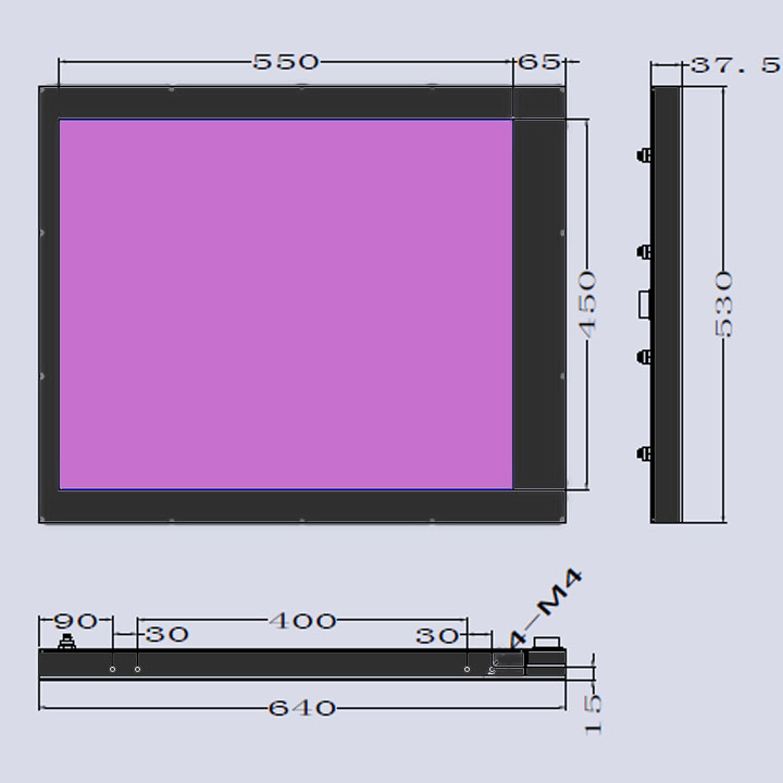 UVLED水冷面光源 大型UV固化机-550×450(图3)