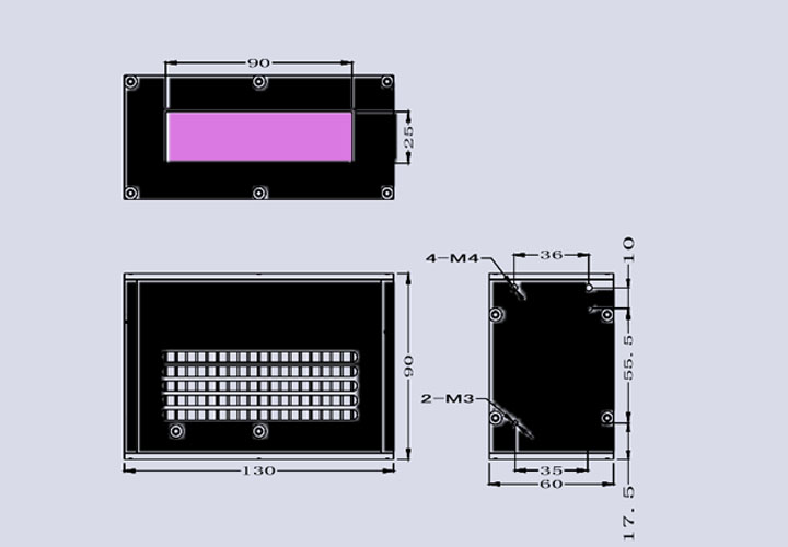 UVLED固化光源定制-90×25(图3)